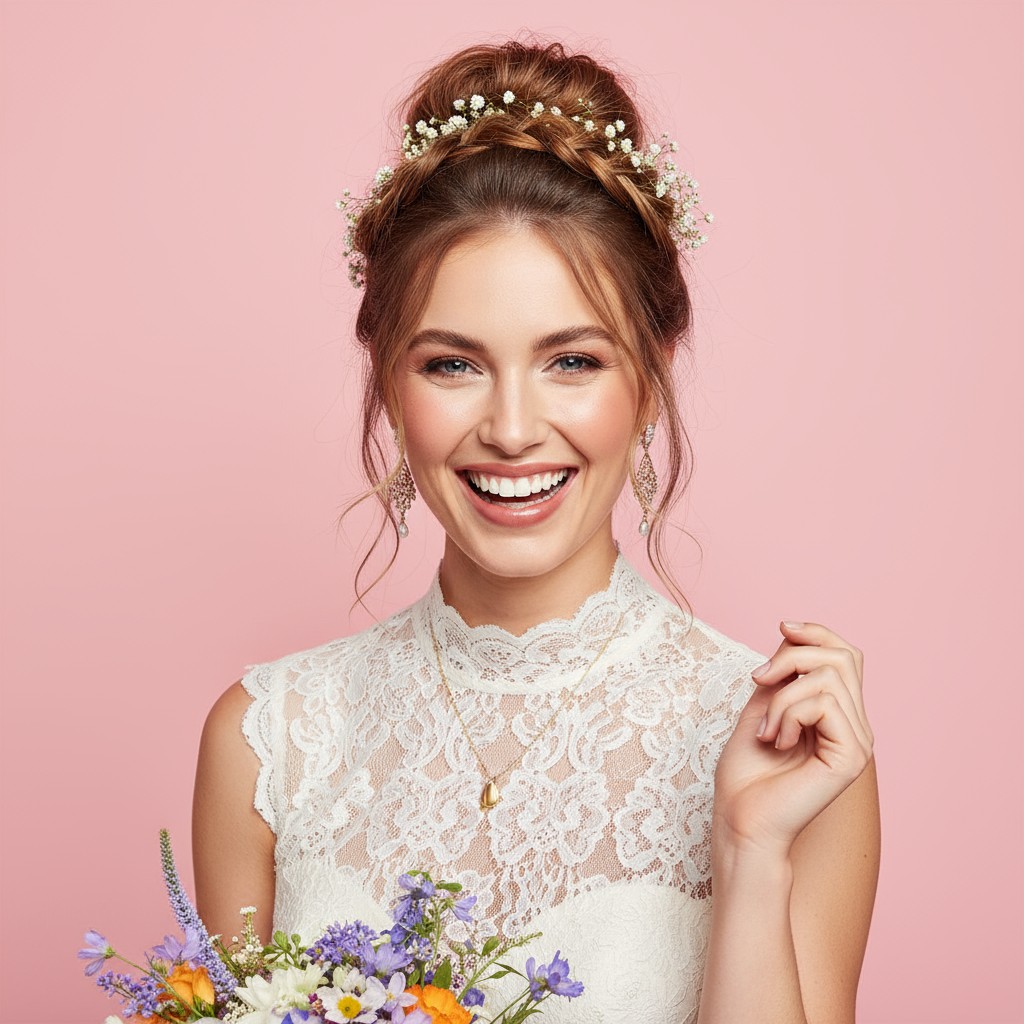 Bohemian Wedding Updo Ideas